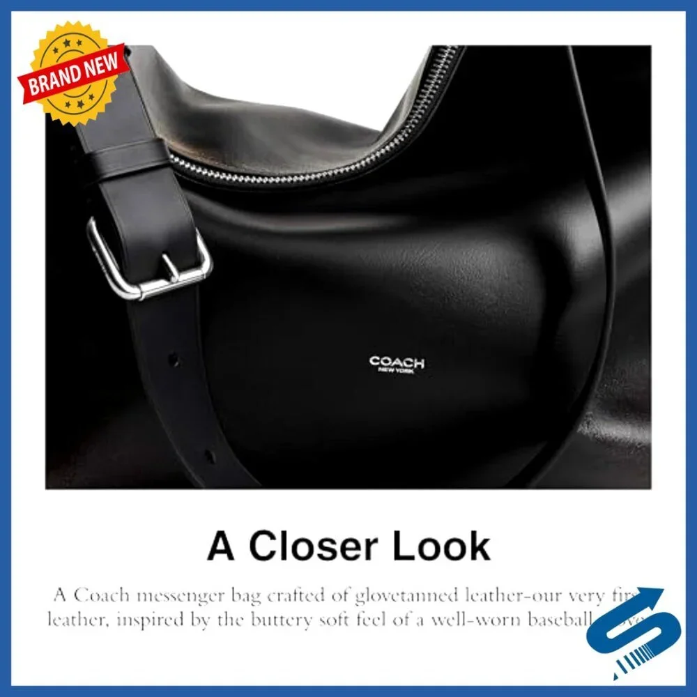 Leather Messenger Bag Crossbody Shoulder Bag Adjustable Strap